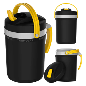 Jarra Térmica 2,5L Preta Fliptop | Termolar